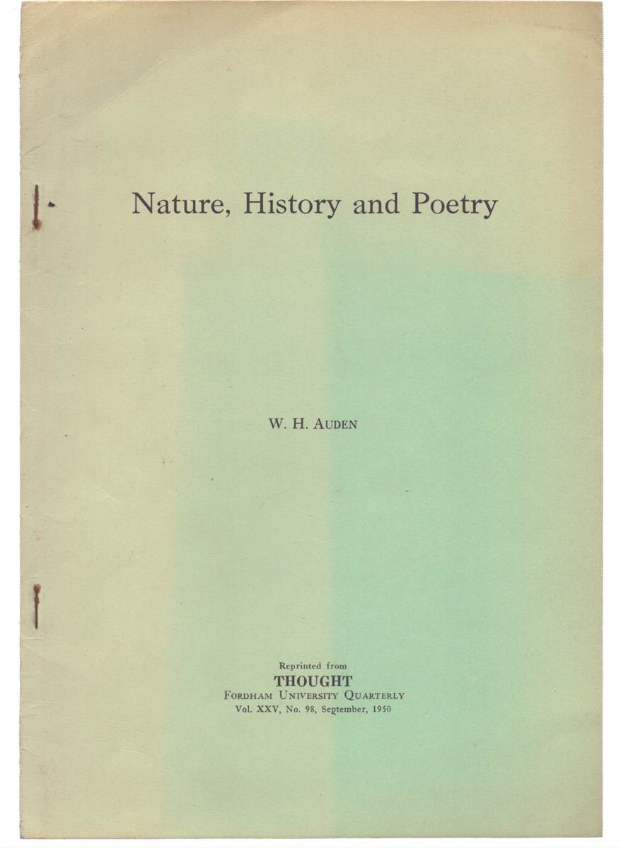 NATURE, HISTORY AND POETRY