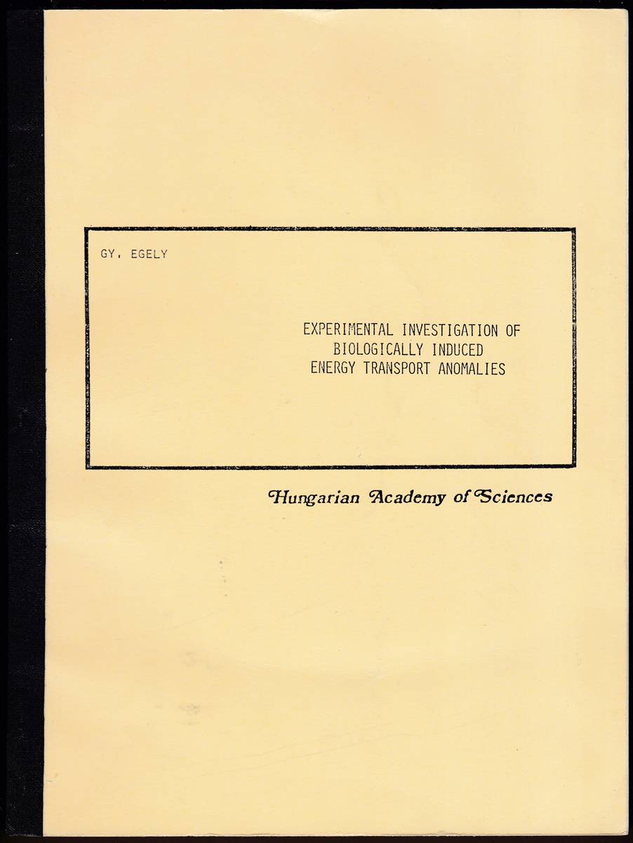 EXPERIMENTAL INVESTIGATION OF BIOLOGICALLY INDUCED ENERGY TRANSPORT ANOMALIES