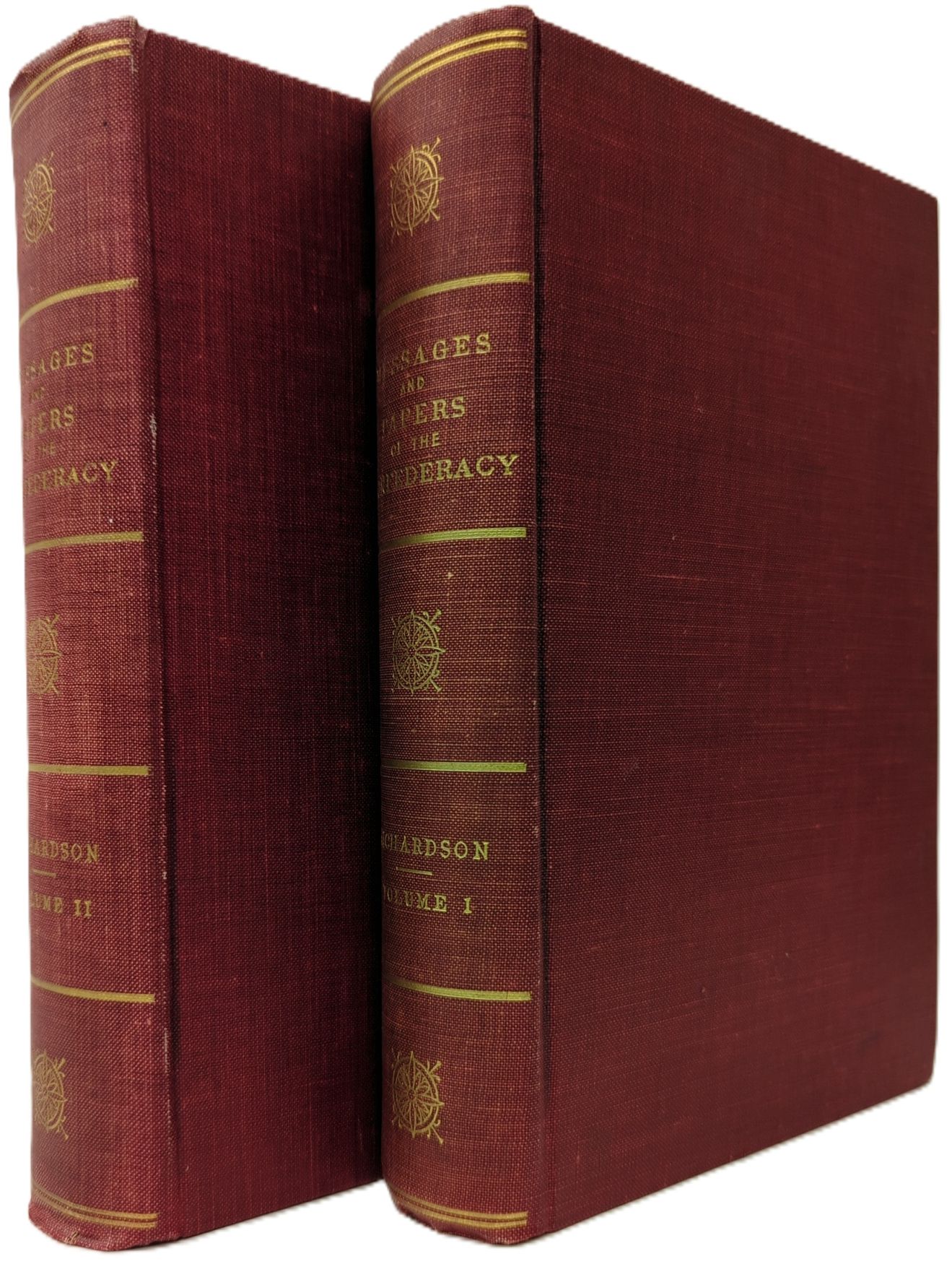 A COMPILATION OF MESSAGES AND PAPERS OF THE CONFEDERACY INCLUDING THE DIPLOMATIC CORRESPONDENCE 1861-1865. (2 VOLUME SET)