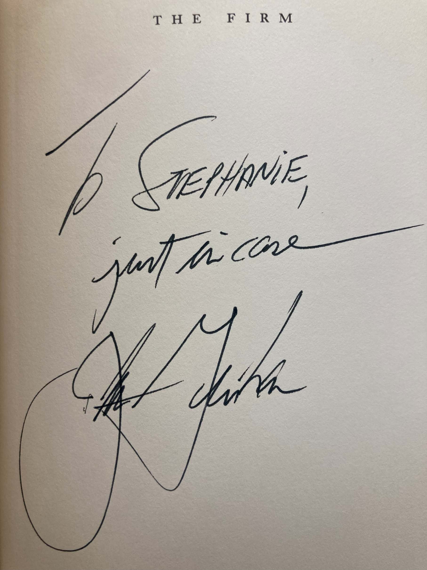 Image for THE FIRM (INSCRIBED BY JOHN GRISHAM) THE FIRM (INSCRIBED BY JOHN GRISHAM)