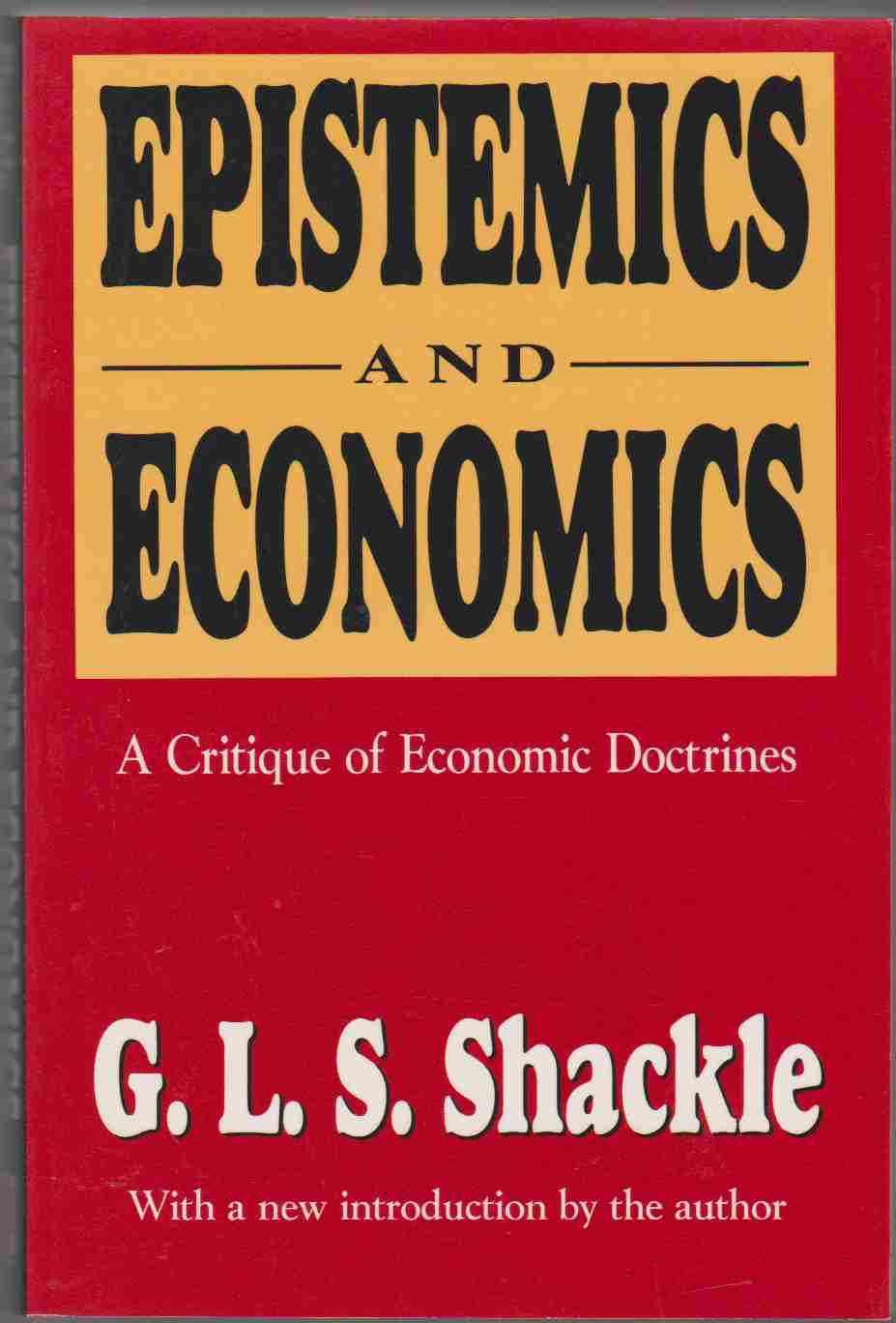 Image for EPISTEMICS AND ECONOMICS A Critique of Economic Doctrines