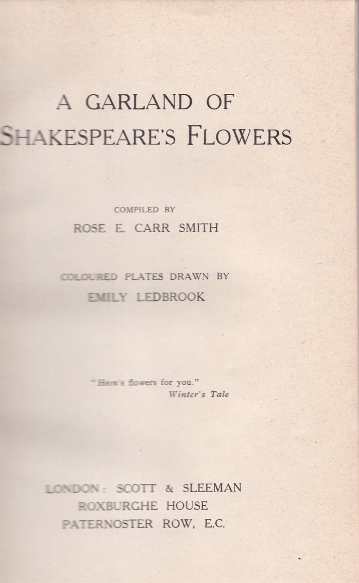A GARLAND OF SHAKESPEARE'S FLOWERS