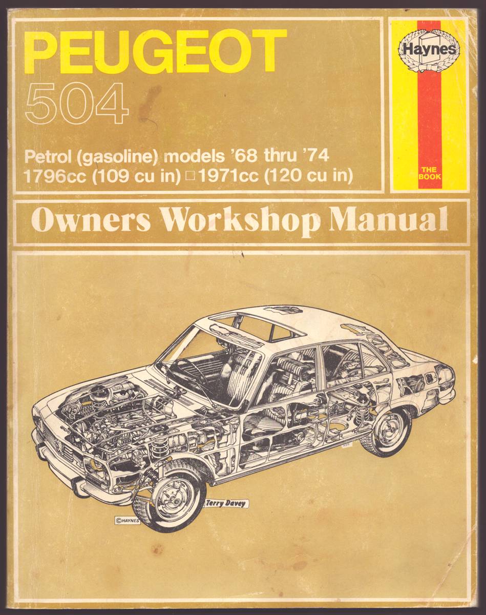 PEUGEOT 504 OWNERS WORKSHOP MANUAL