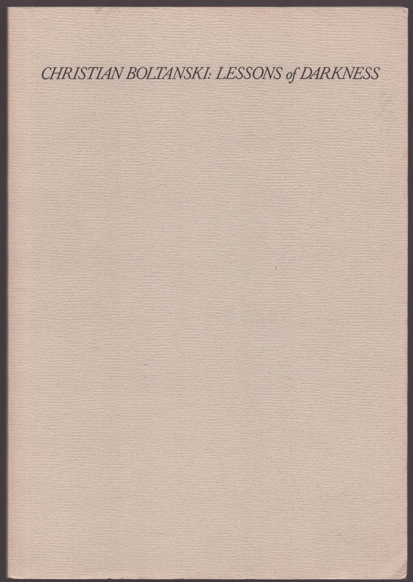 Image for CHRISTIAN BOLTANSKI: LESSONS OF DARKNESS CHRISTIAN BOLTANSKI: LESSONS OF DARKNESS