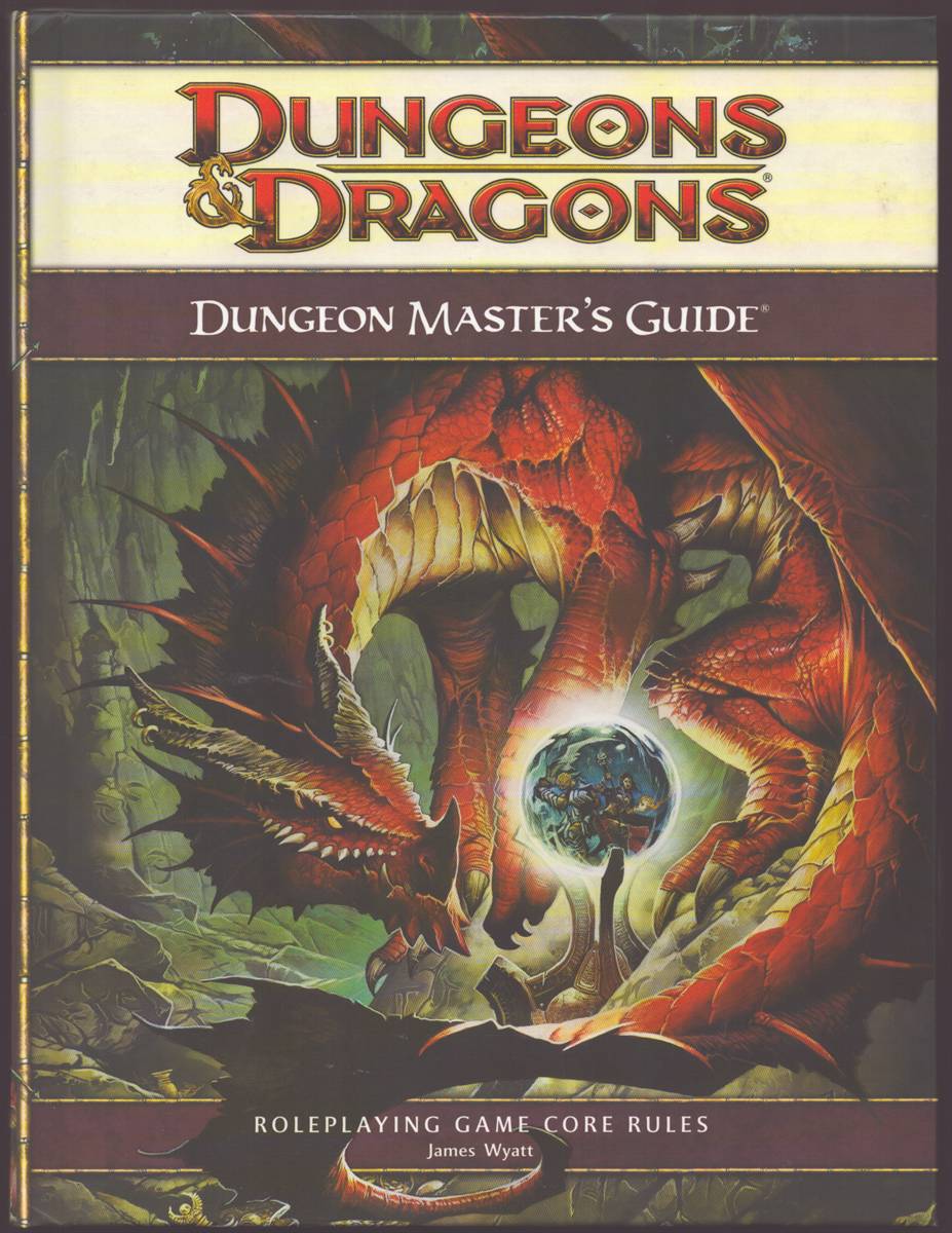 DUNGEONS AND DRAGONS CORE RULEBOOK GIFT SET, 4TH EDITION (3 VOLUME SET) Dungeon Master's Guide; Monster Manual; Player's Handbook