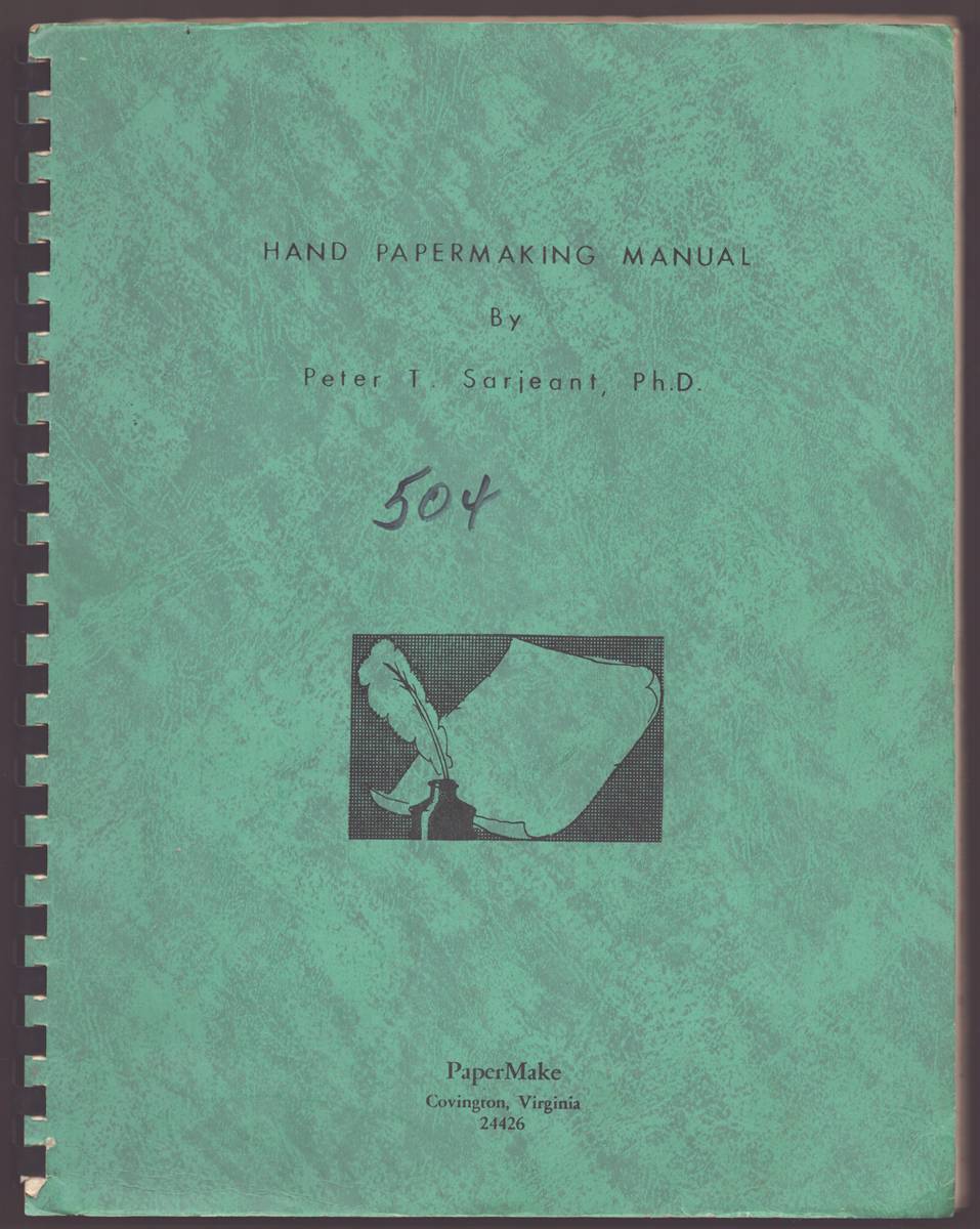HAND PAPERMAKING MANUAL