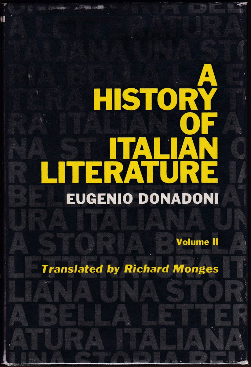A HISTORY OF ITALIAN LITERATURE (VOLUMES 1 & 2)