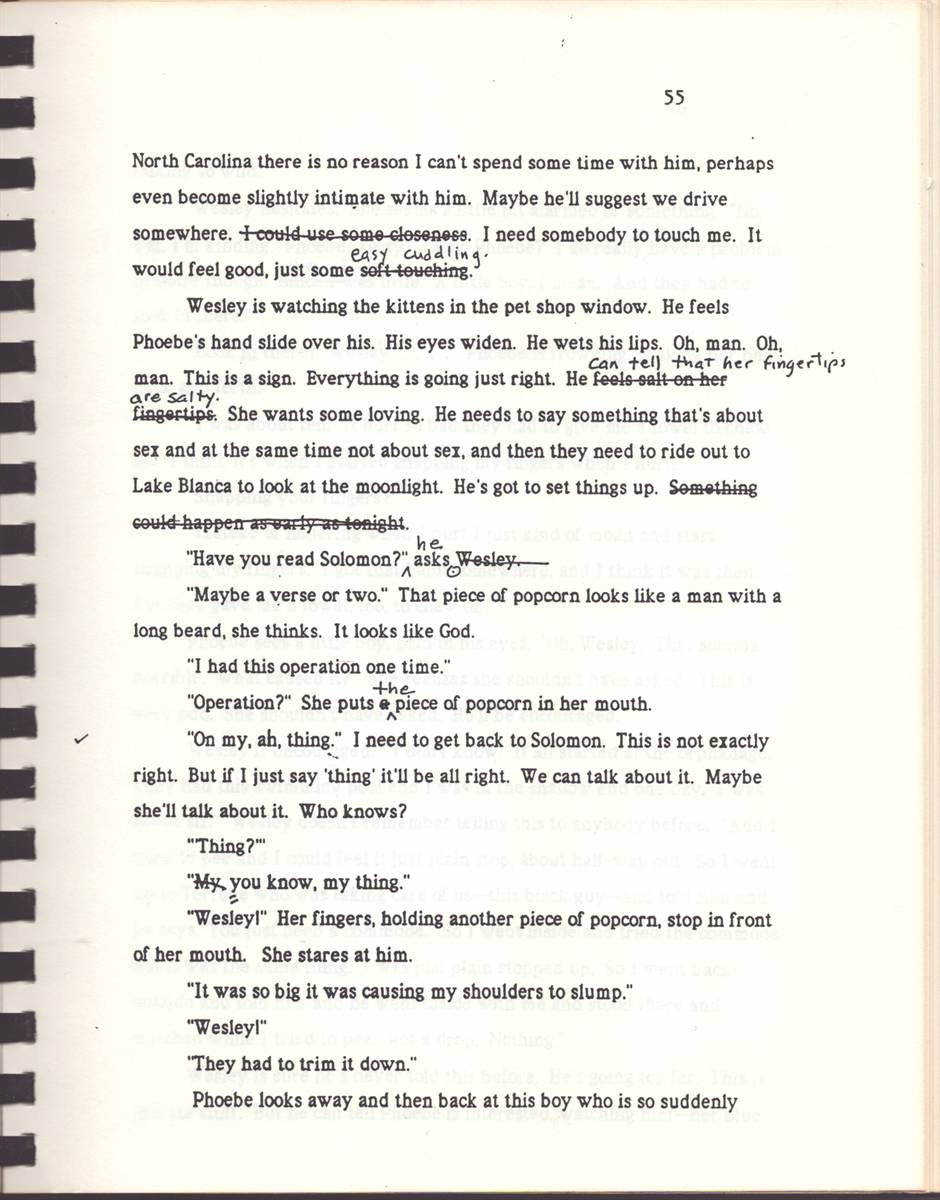 KILLER DILLER Inscribed Typed Manuscript