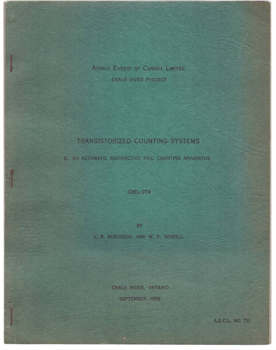 TRANSISTORIZED COUNTING SYSTEMS 8. AN AUTOMATIC RADIOACTIVE FOIL COUNTING APPARATUS CREL-774