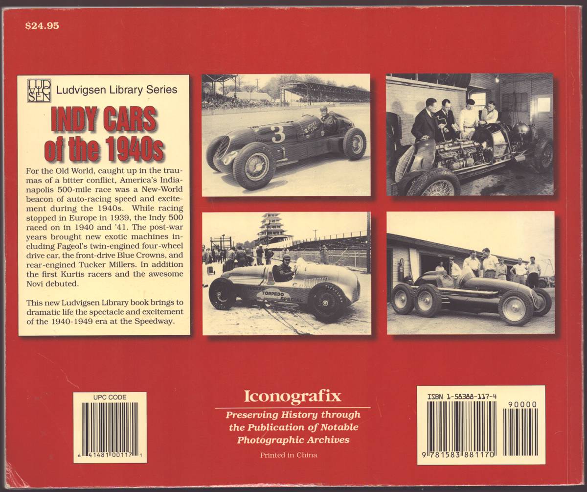Image for INDY CARS OF THE 1940S Ludvisen Library Series INDY CARS OF THE 1940S Ludvisen Library Series