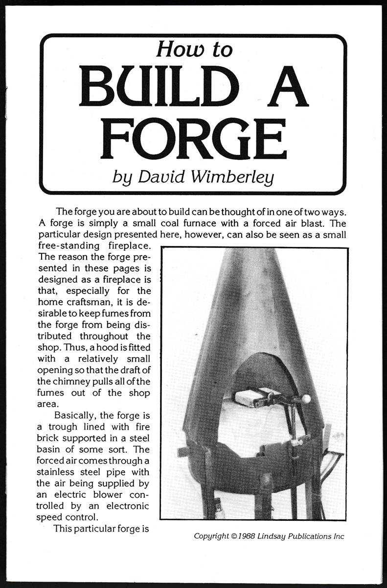 HOW TO BUILD A FORGE