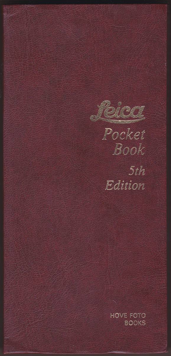 LEICA CAMERA AND LENS POCKET BOOK