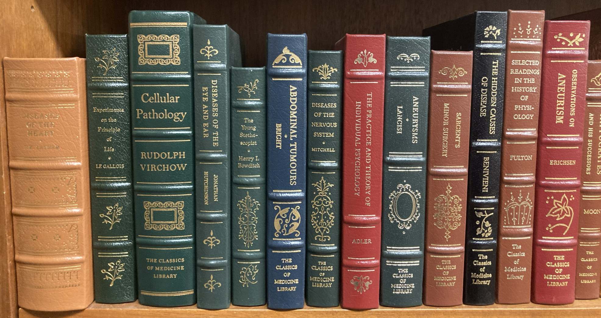 THE CLASSICS OF MEDICINE LIBRARY (60 VOLUMES, LEATHER BOUND)