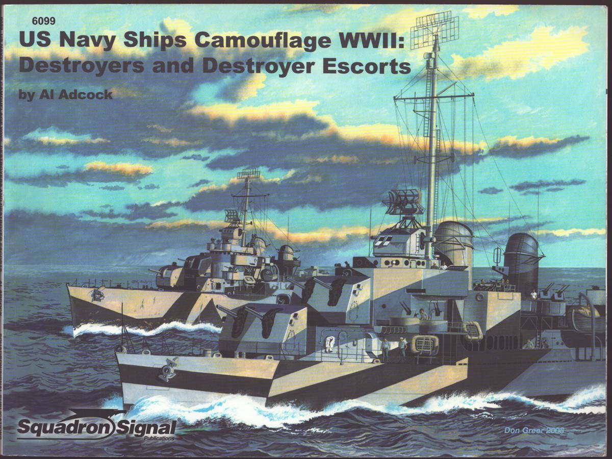 US NAVY SHIPS CAMOUFLAGE WWII: Destroyers and Destroyer Escorts