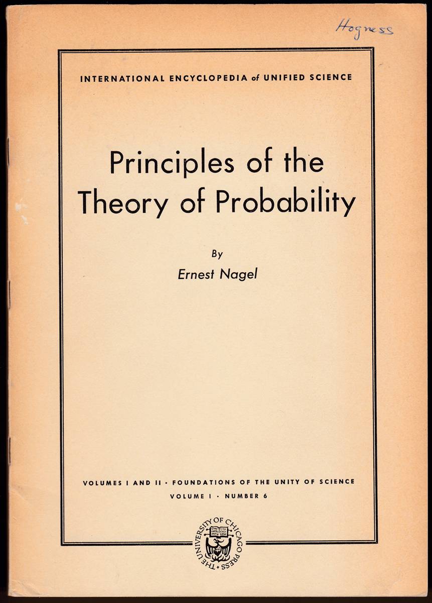 PRINCIPLES OF THE THEORY OF PROBABILITY Volume 1 Number 6