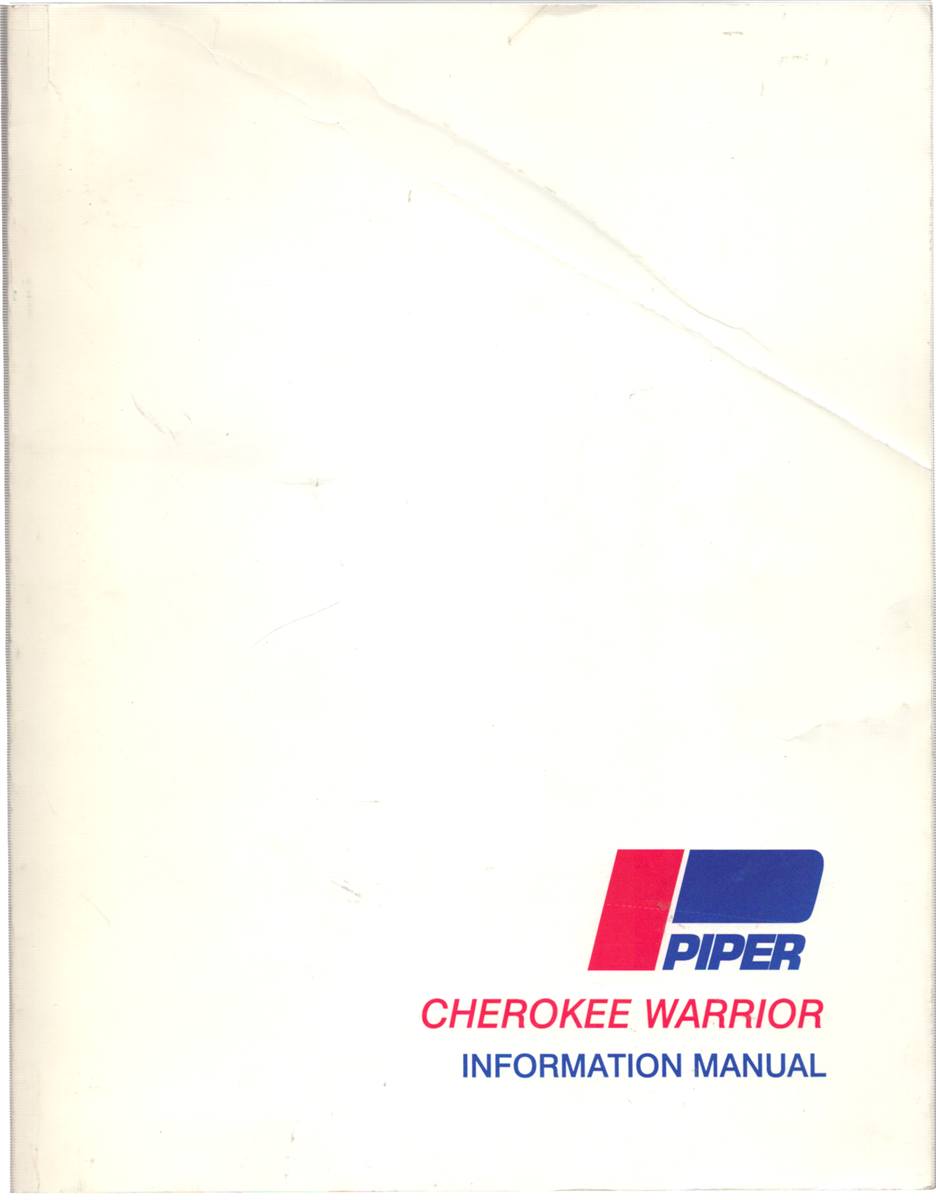 PIPER CHEROKEE WARRIOR INFORMATION MANUAL