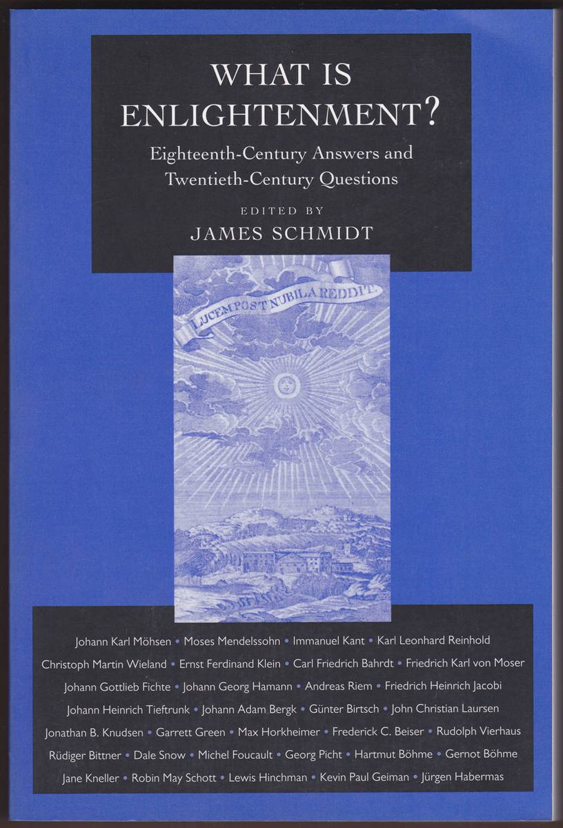 WHAT IS ENLIGHTENMENT Eighteenth-Century Answers and Twentieth-Century Questions
