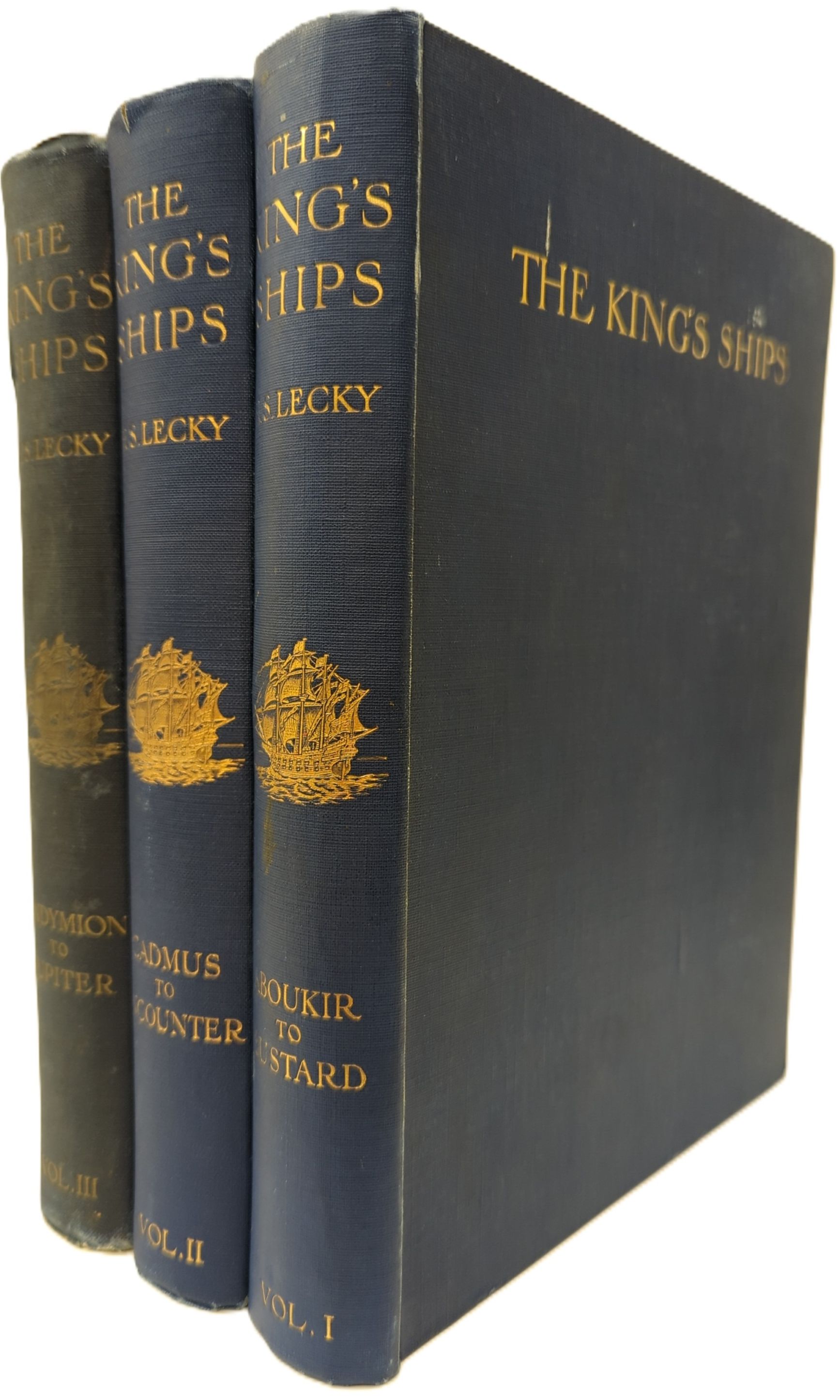 THE KING'S SHIPS (3 VOLUME SET) Together with the Important Historical Episodes Connected with the Successive Ships of the Same Name from Remote Times, and a List of Names and Services of Some Ancient War Vessels