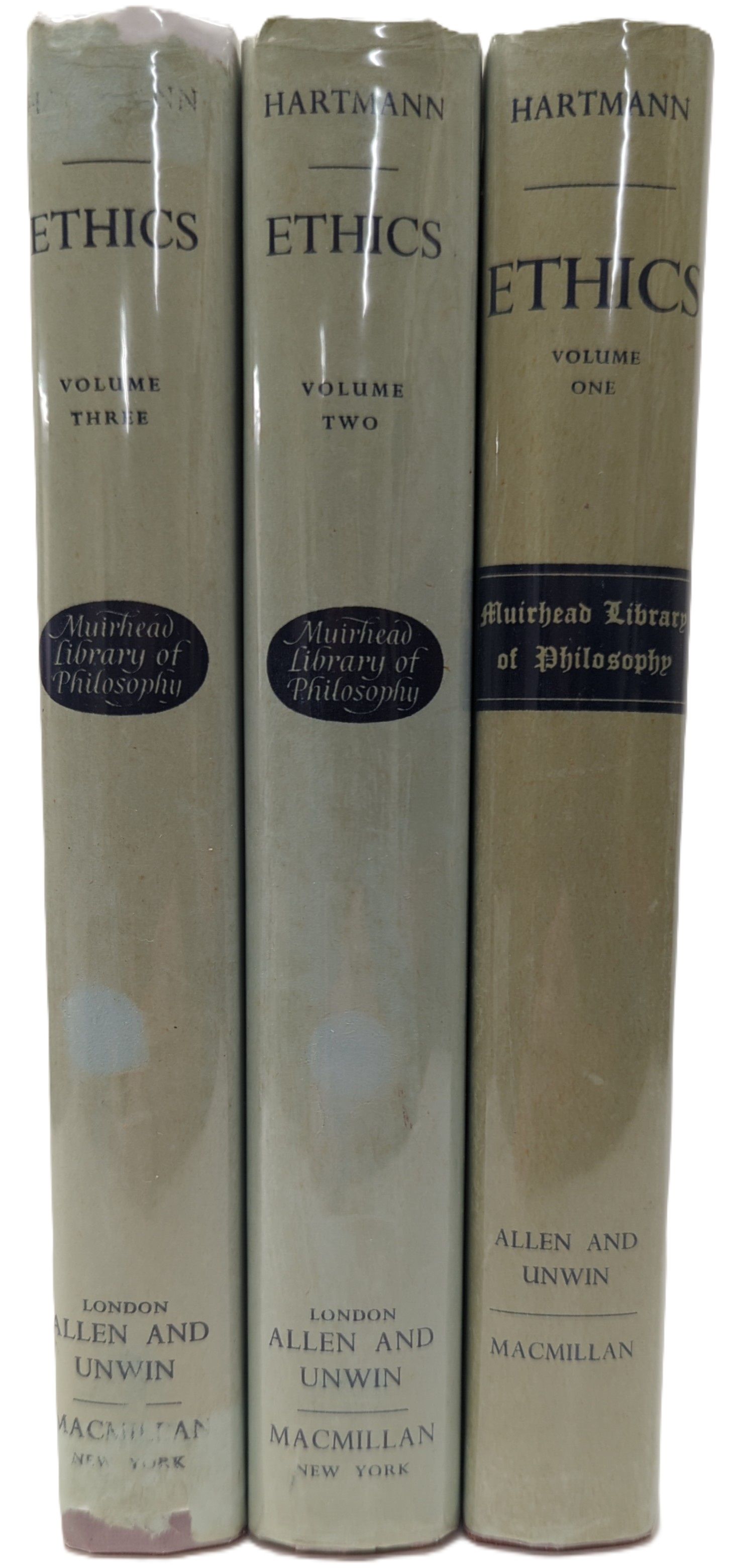 ETHICS (3 VOLUME SET) Translated by Stanton Coit. Introduction by J. H. Muirhead