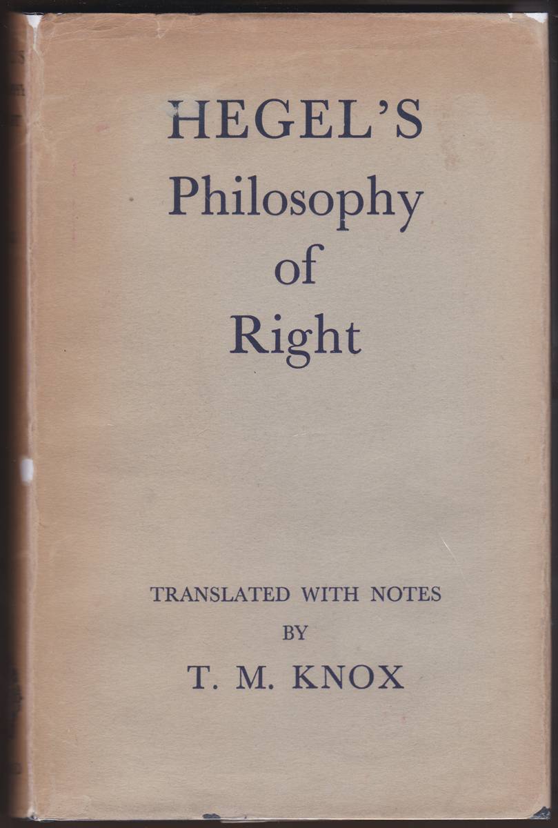HEGEL'S PHILOSOPHY OF RIGHT