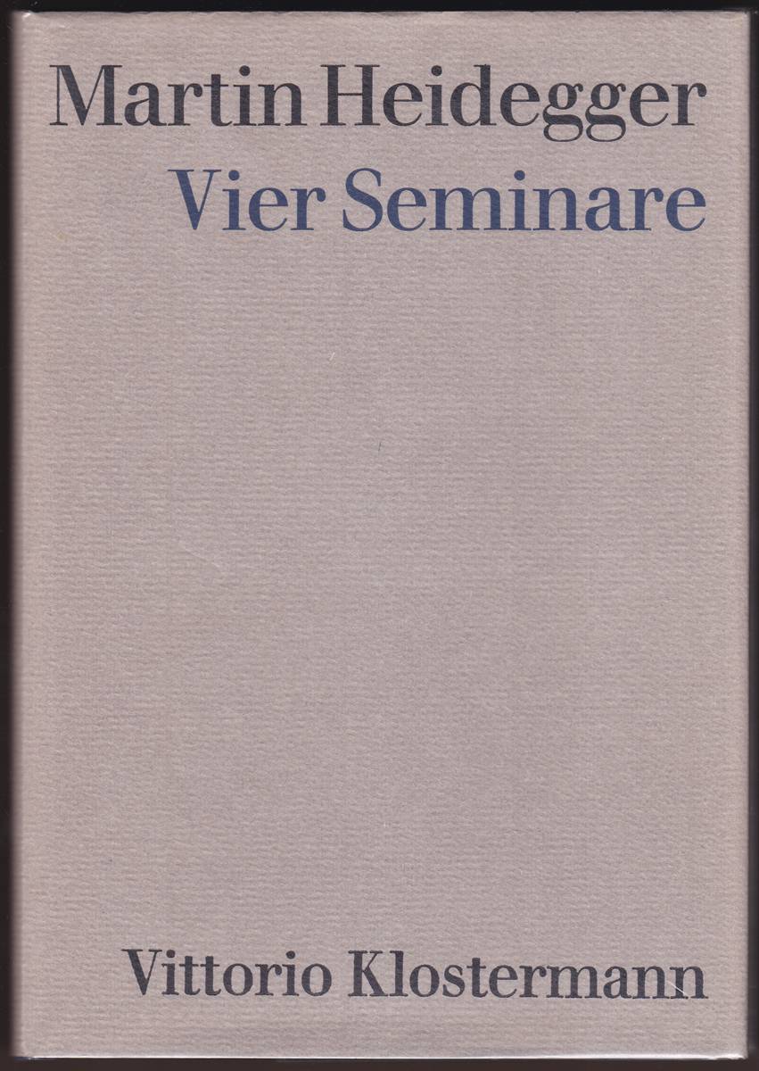 Image for VIER SEMINARE Le Thor 1966, 1968, 1969, Zahringen 1973 VIER SEMINARE Le Thor 1966, 1968, 1969, Zahringen 1973