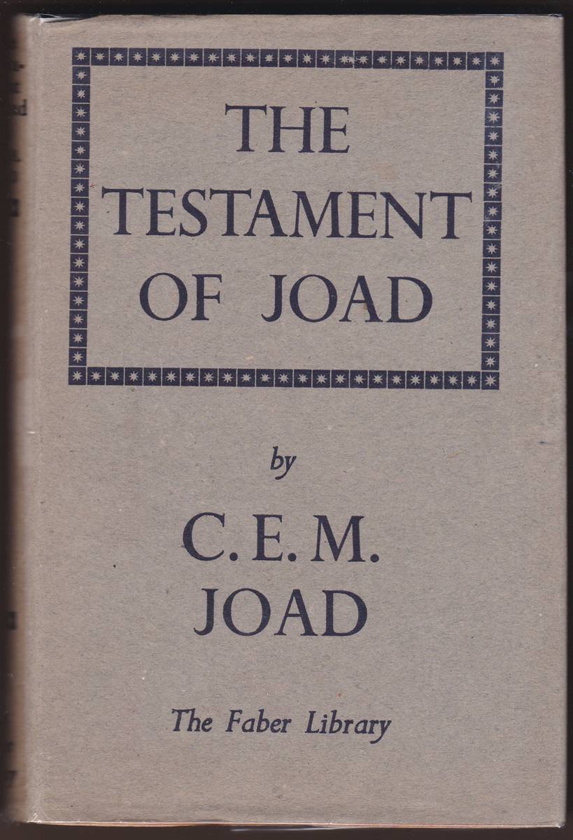 Image for THE TESTAMENT OF JOAD THE TESTAMENT OF JOAD