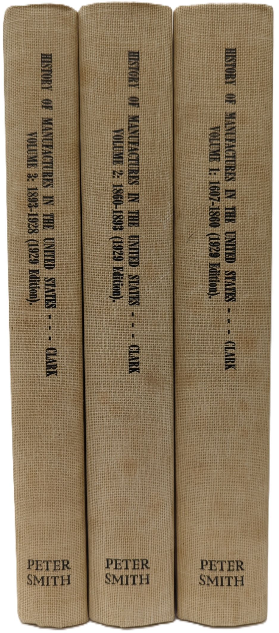 Image for HISTORY OF MANUFACTURES IN THE UNITED STATES (3 VOLUME SET, 1929 edition) HISTORY OF MANUFACTURES IN THE UNITED STATES (3 VOLUME SET, 1929 edition)