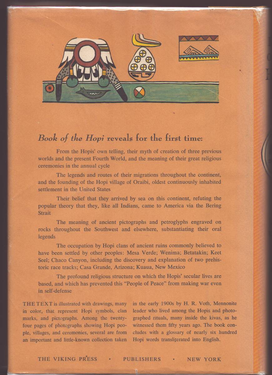 THE BOOK OF THE HOPI Drawings and Source Material Recorded by Oswald White Bear Fredericks