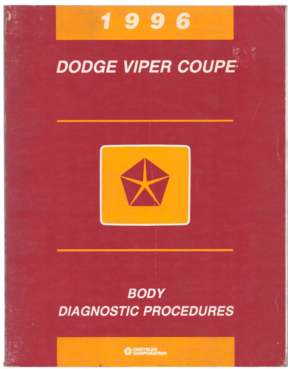 1996 DODGE VIPER COUPE BODY DIAGNOSTICS PROCEDURES