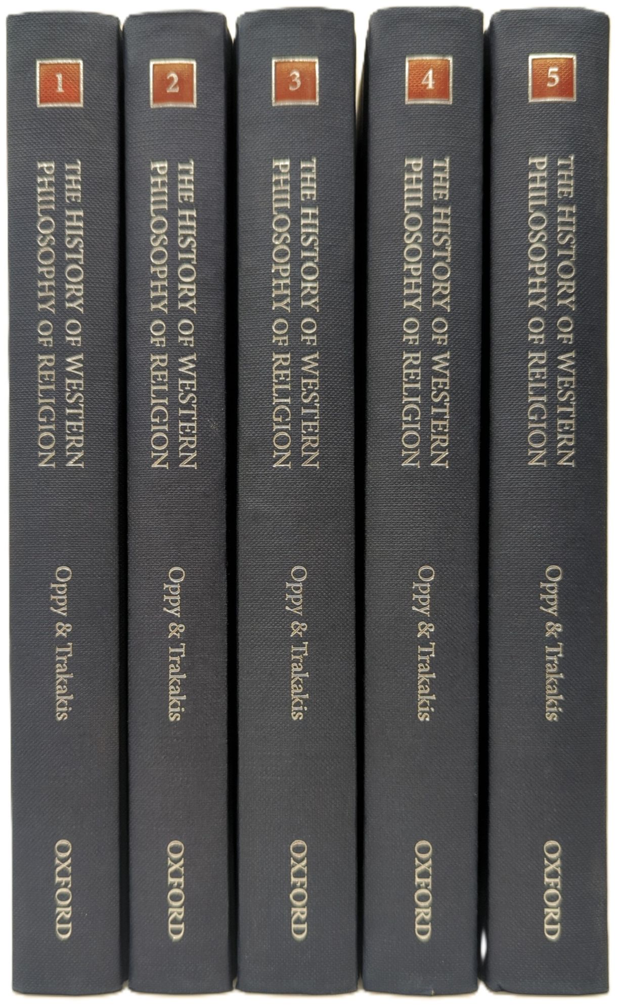 Image for THE HISTORY OF WESTERN PHILOSOPHY OF RELIGION (5 VOLUME SET) THE HISTORY OF WESTERN PHILOSOPHY OF RELIGION (5 VOLUME SET)