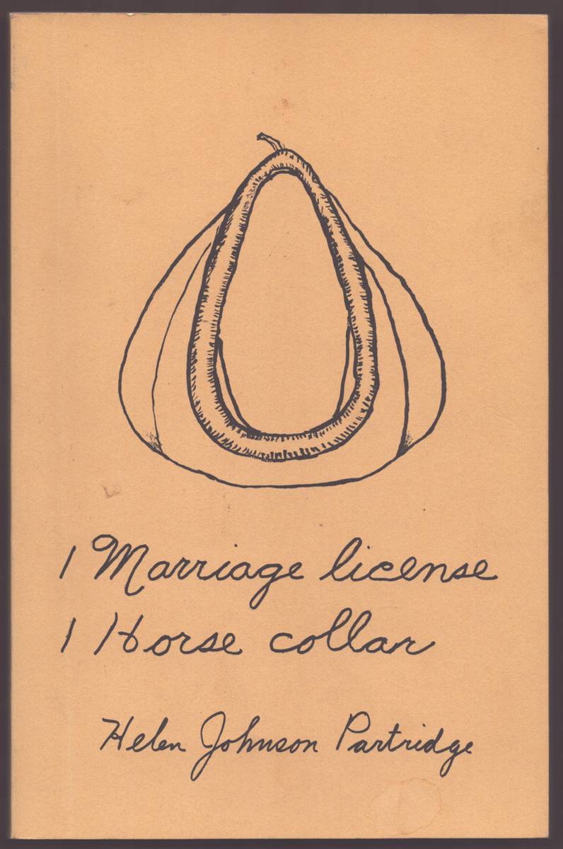 1 MARRIAGE LICENSE 1 HORSE COLLAR