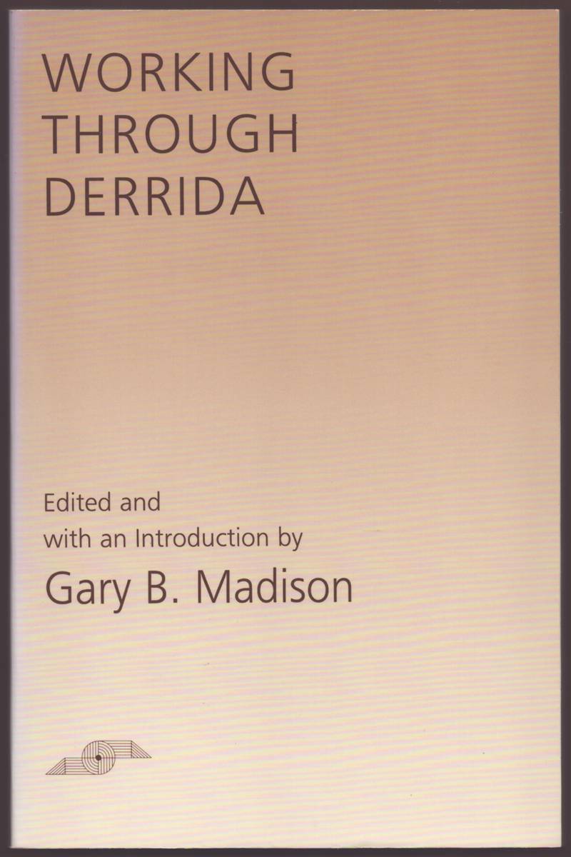 Image for WORKING THROUGH DERRIDA WORKING THROUGH DERRIDA