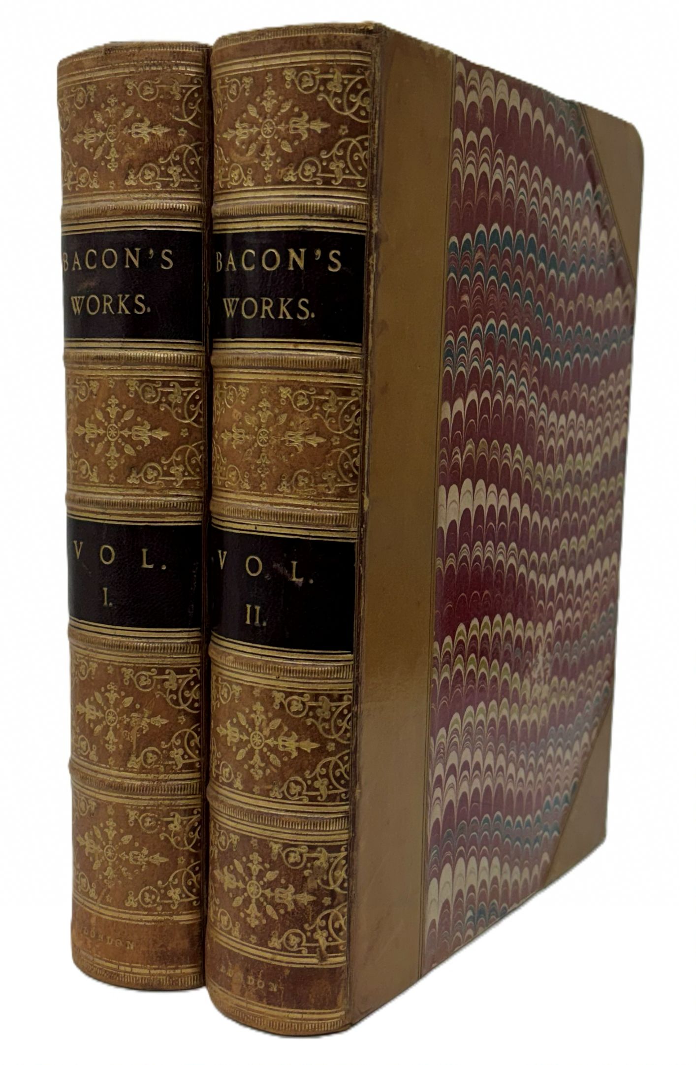 THE WORKS OF LORD BACON WITH AN INTRODUCTORY ESSAY AND A PORTRAIT (IN TWO VOLUMES COMPLETE AND UNABRIDGED)