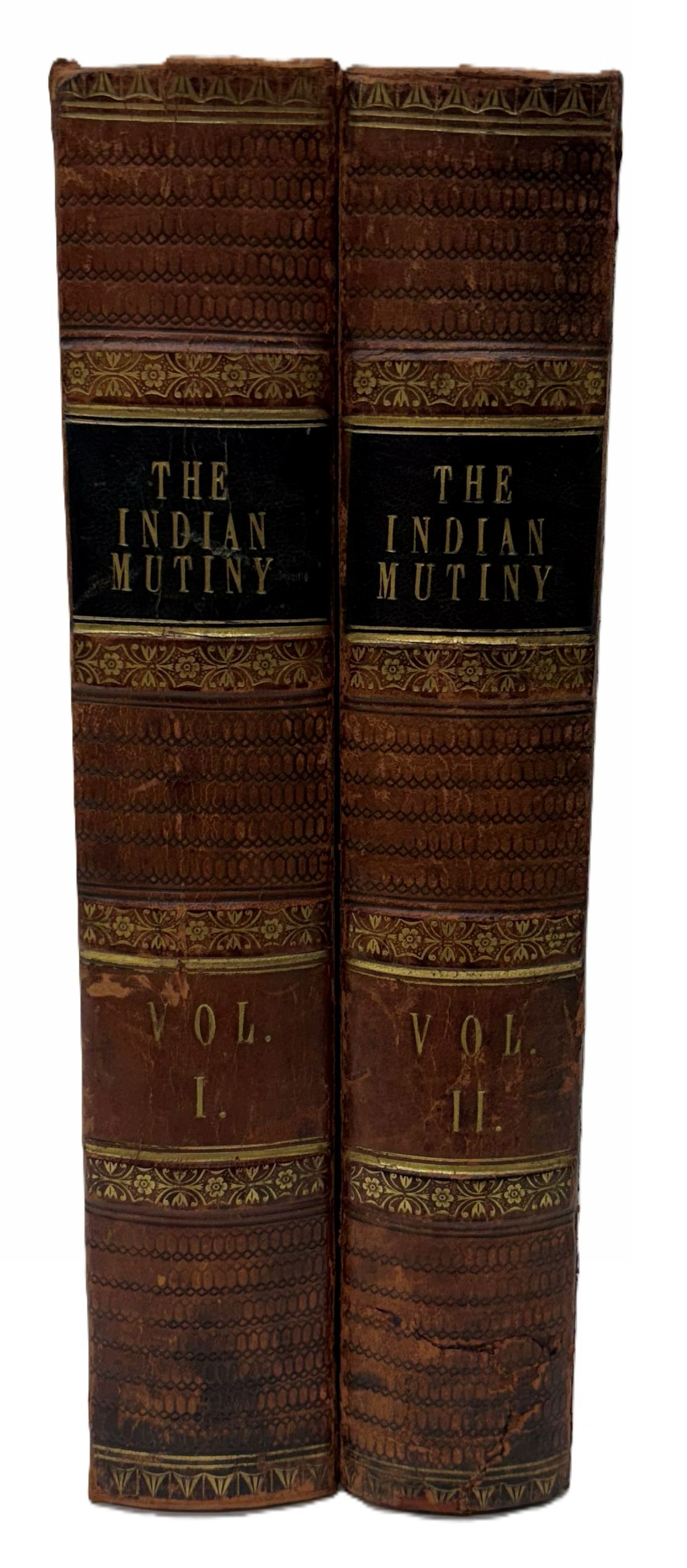THE HISTORY OF THE INDIAN MUTINY, GIVING A DETAILED ACCOUNT OF THE SEPY INSURRECTION IN INDIA (TWO VOLUMES COMPLETE AND UNABRIDGED) Illustrated with Battle Scenes, Views of Places, Portraits and Maps, Beautifully Engraved on Steel.
