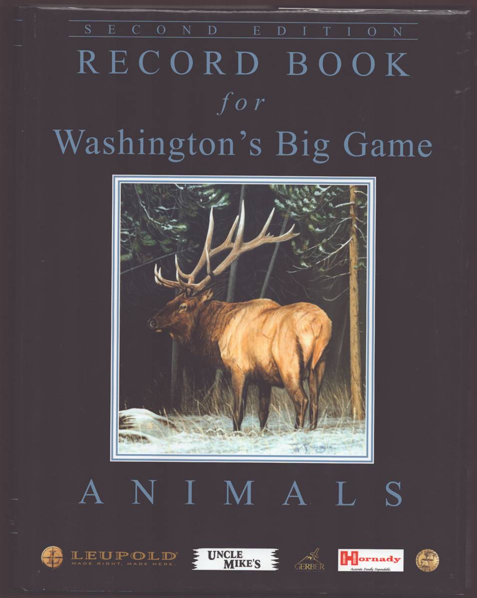 RECORD BOOK FOR WASHINGTON'S BIG GAME ANIMALS
