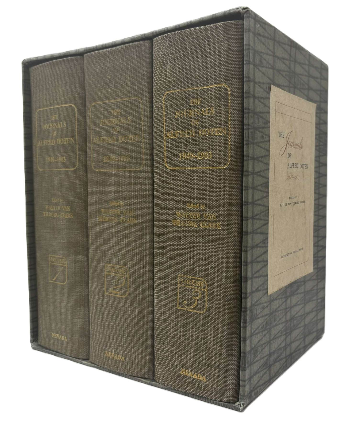 THE JOURNALS OF ALFRED DOTEN, 1849-1903 (3 VOLUMES, WITH SLIPCASE)