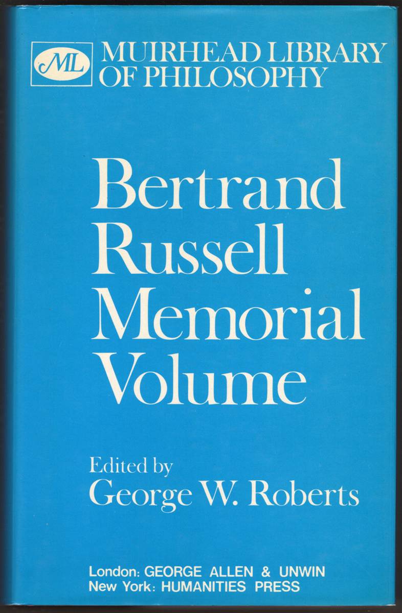 Image for BERTRAND RUSSELL MEMORIAL VOLUME BERTRAND RUSSELL MEMORIAL VOLUME