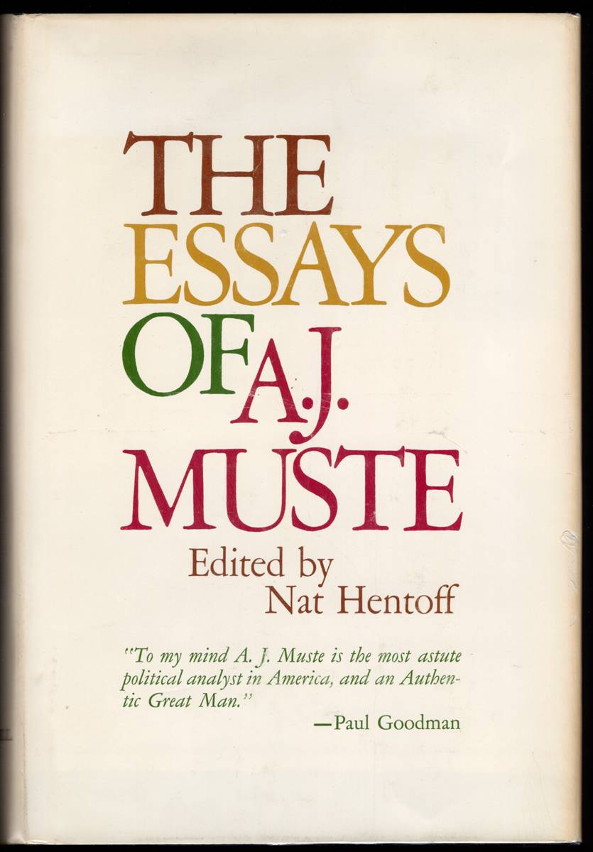 Image for THE ESSAYS OF A. J. MUSTE THE ESSAYS OF A. J. MUSTE