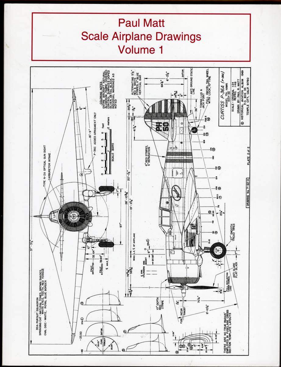 Image for PAUL MATT SCALE AIRPLANE DRAWINGS VOLUME 1 PAUL MATT SCALE AIRPLANE DRAWINGS VOLUME 1