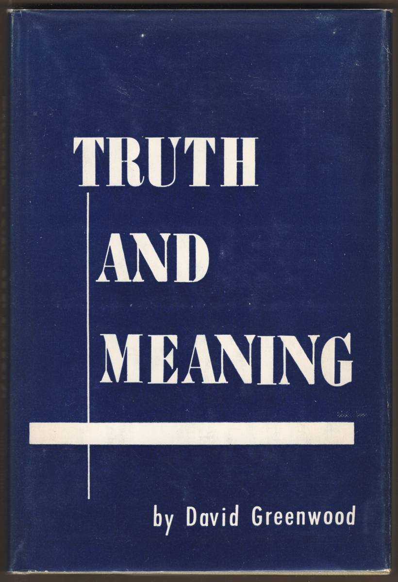 Image for TRUTH AND MEANING (SIGNED) TRUTH AND MEANING (SIGNED)