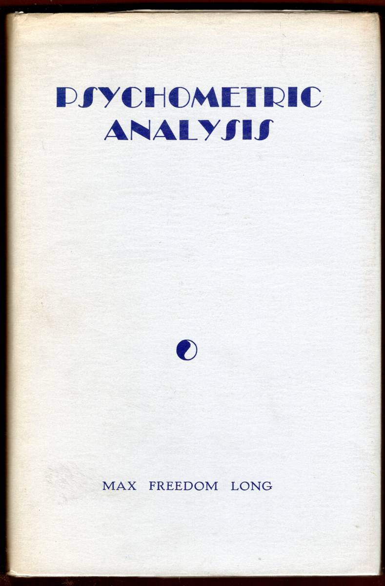 Image for PSYCHOMETRIC ANALYSIS PSYCHOMETRIC ANALYSIS